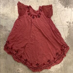 Women's Lace embroidered dress boho fairy grunge